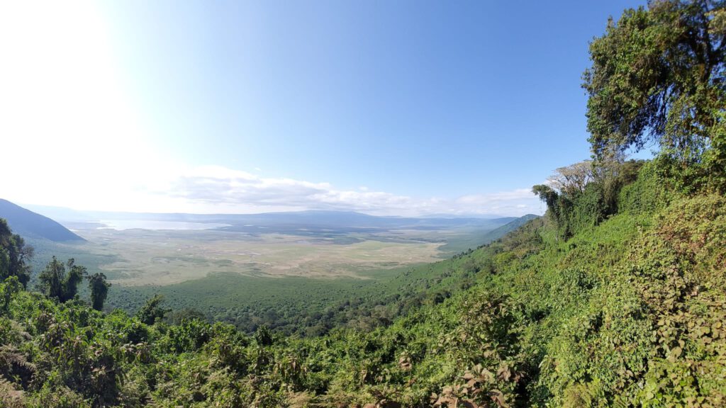 Ngorongoro uitzicht ervaring met safari kenia tanzania